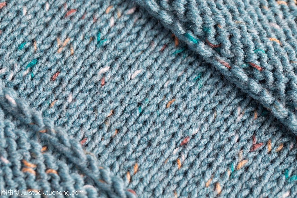 正面和侧面拉链针织的毯子