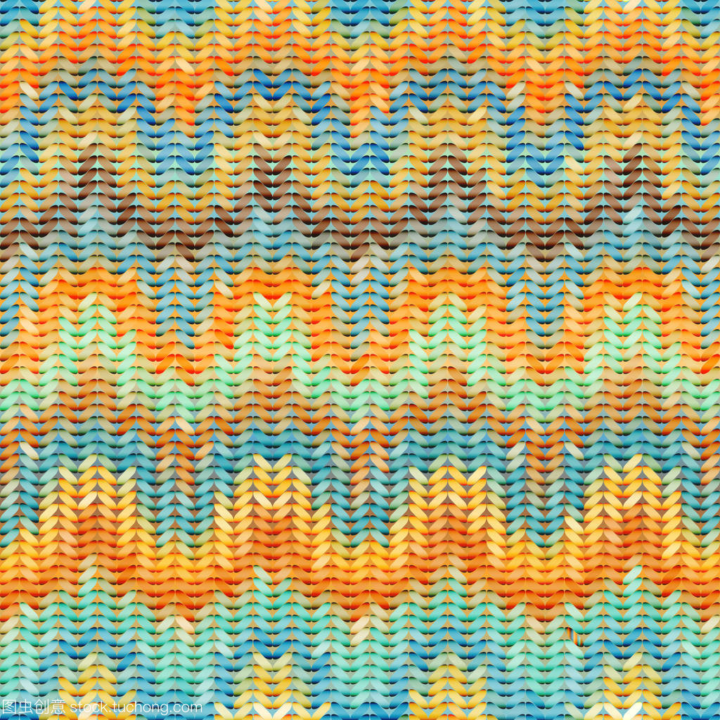 仿毛衣针织混杂效应