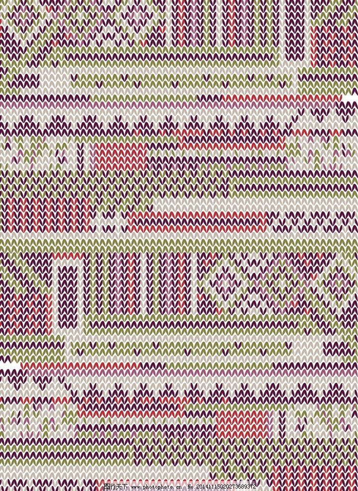 针织毛衣-编织花型图片