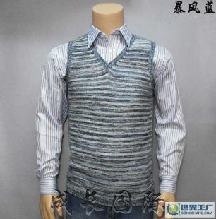 男士针织衫 纯棉线 V领毛线背心 薄款线衣 不起球_二手设备转让_世界工厂网中国产品信息库