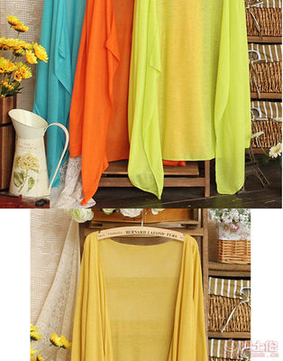 时尚与功能兼备 慈威韩版无扣披肩防晒衣空调开衫针织衫女长袖F011解析